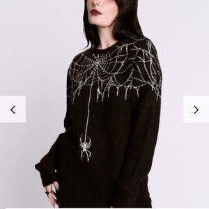 ISO Midnight Hour Spiderweb Sweater